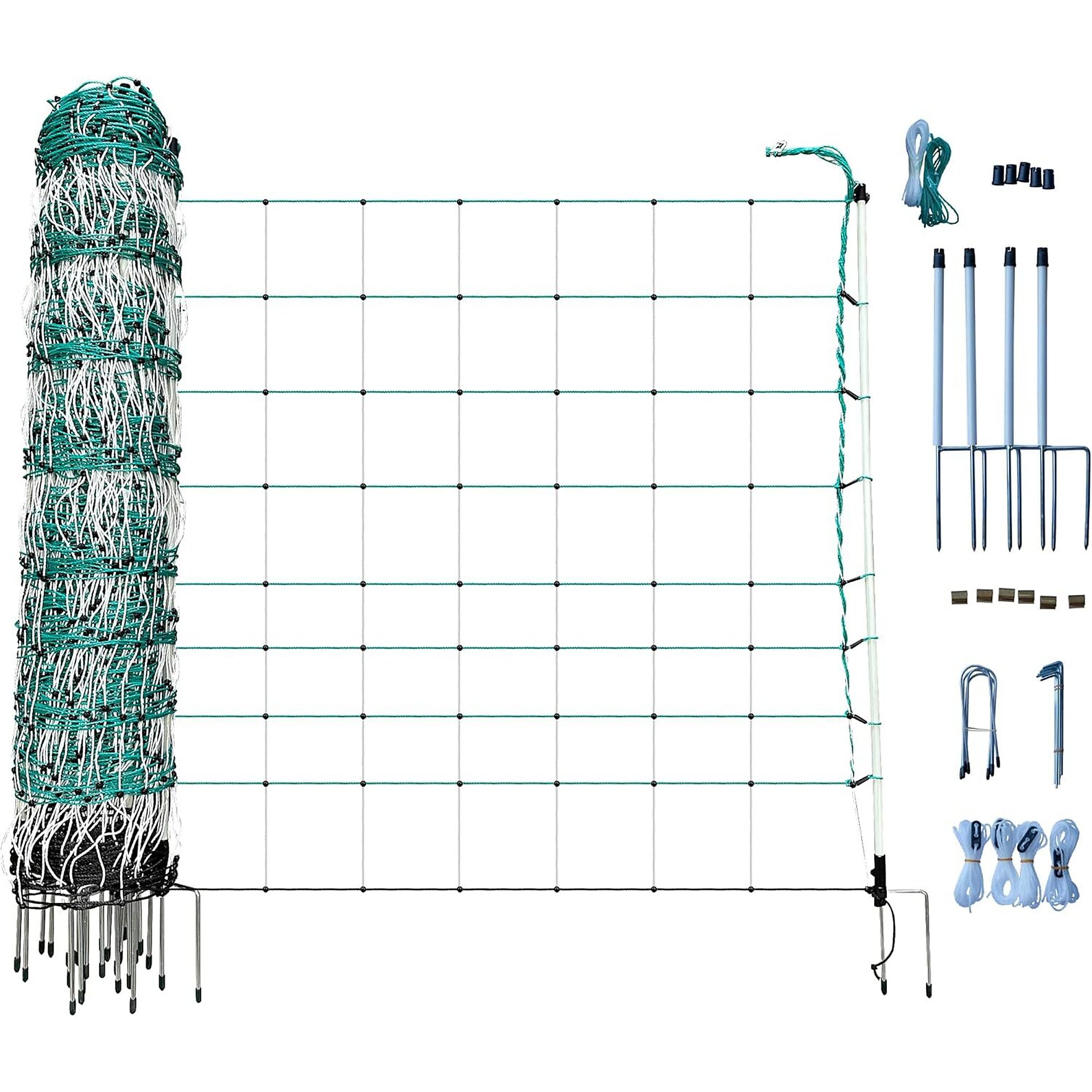 RentACoop, 42in. x 168ft. Electric Anti-Predator Goat Fence - Suitable for Goats and Larger Animals - Energizer Not Included, Model# EF-GOAT-42168